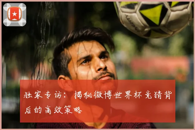 独家专访:揭秘微博世界杯竞猜背后的高效策略